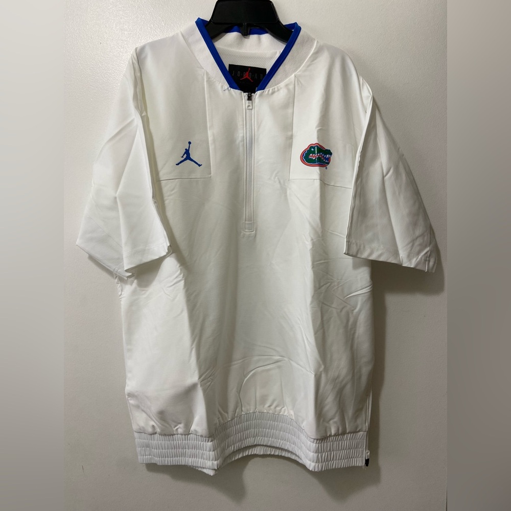 Florida Gators Nike Jordan 1/4 Zip Team Issued Jacket White DD6428-100 M NWT